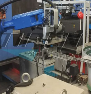 寧（níng）波機器人（rén）鉚螺母 A點取 料（liào）, B點自動鉚接螺母設備